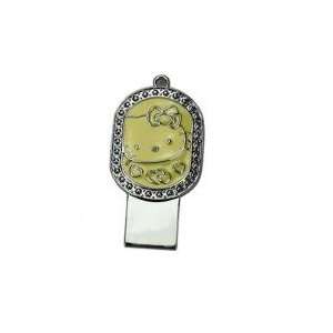  8GB Diamond Jewelry Cat Shaped USB Flash Drive Yellow 