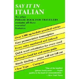  Say It in Italian   [SAY IT IN ITALIAN] [Paperback 