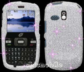 STRAIGHT TALK Case Cover Samsung R355C 355 BLING SILVER  