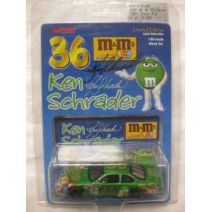  Nascar Die cast SIGNED #36 Ken Schrader M&Ms chocolate 