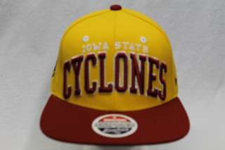IOWA STATE CYCLONES NCAA SNAPBACK HAT CAP SUPERSTAR YELLOW/RED  