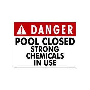  Sign Danger Pool Closed 5005Wa2418E