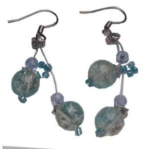  Blue Glass Dangly Beads Arts, Crafts & Sewing