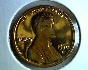 1976 S PROOF Abraham Lincoln Cent   Penny DCAM  
