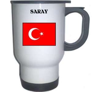  Turkey   SARAY White Stainless Steel Mug Everything 