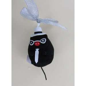  Japanese Sanrio Mascot Plush Ornament Pig with Glasses 