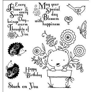  Darcies Cling Mounted Rubber Stamps Potted Pals