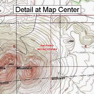  USGS Topographic Quadrangle Map   San Pedro, Arizona 