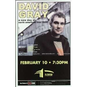 David Gray Concert Poster Denver 2003