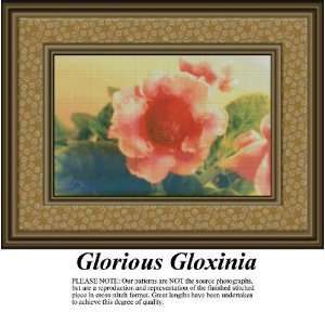  Glorious Gloxina Cross Stitch Pattern PDF Download 