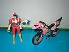 Pink Power Ranger w/ Thunder Bike Vehicle  Mighty Morphin 
