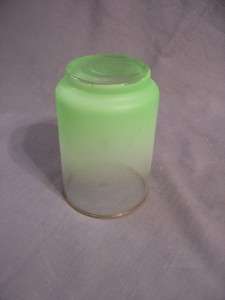 Vintage Beverage Drinking Juice Glasses Mint Green Frost Gold Rim 10oz 