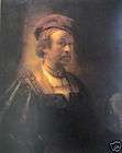 Rembrandt Self Portrait 1650 Antique Framed Print  