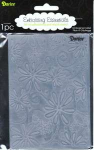 Darice 4x6 Embossing Folder~PETAL Flowers Background~CardMaking Craft 