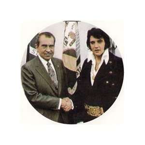 Elvis Presley and Richard Nixon Big Pin 
