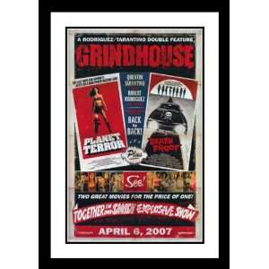  Grindhouse Death Proof Framed and Double Matted 32x45 Movie 
