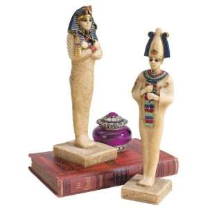  Egyptian King Tut Queen Isis Collection Statues Sculpture Fig