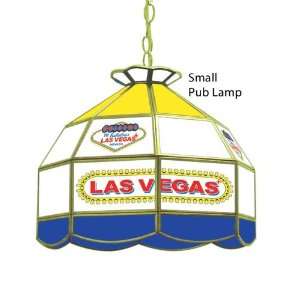 Las Vegas Small Stained Glass Shade Lamp Light