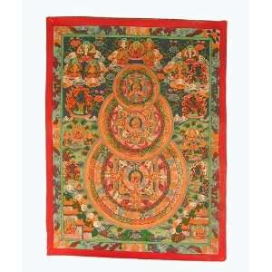  Tibetan Thangka Painting Mandala for Meditation 