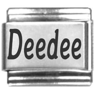  Deedee Purple Heart Laser Name Italian Charm Link Jewelry