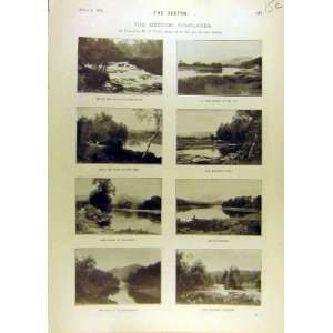  1896 Deeside Highlands Garrawalt Dee Loch Crathie Print 
