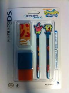 Spongebob & Patrick Crew Kit Stylus Game Cases DS, DSL, DSi  