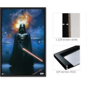 Framed Star Wars Darth Vader Poster Dark Side Empire:  Home 