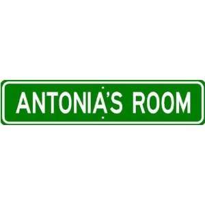 ANTONIA ROOM SIGN   Personalized Gift Boy or Girl, Aluminum  
