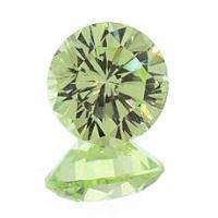 5mm   15mm Apple Green Cubic Zirconia Rounds **View Video**  