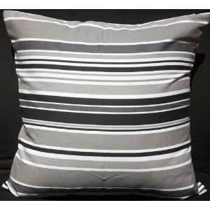  Canvas Cotton Cushion Pillow Cover 18/19   Black, Grey 