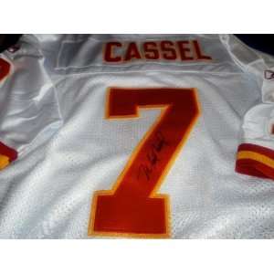   Cassel Autographed Jersey   Autographed NFL Jerseys: Sports & Outdoors