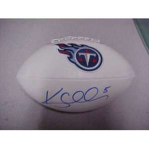 Kerry Collins Hand Signed Autographed Tennessee Titans Full Size NFL 