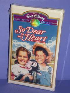 New! So Dear to My Heart Disney (VHS, 1992) Clamshell Case 