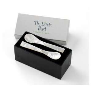 Mother of Pearl Spoon Gift Box, 2 x 4 inch spoons  Grocery 