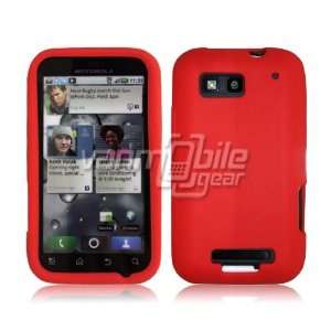  VMG Motorola Defy   Red Soft Silicone Skin Case (T Mobile 