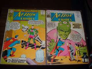 Action Comics 251 280    lot of 9 comic books  