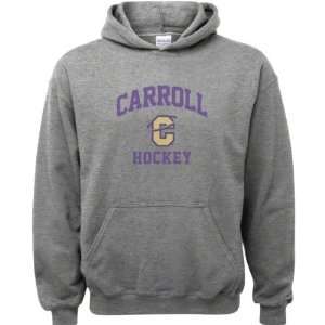 Carroll College Fighting Saints Sport Grey Youth Varsity Washed Hockey 