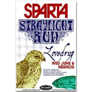    Sparta Poster   Concert Flyer   Straylight Run