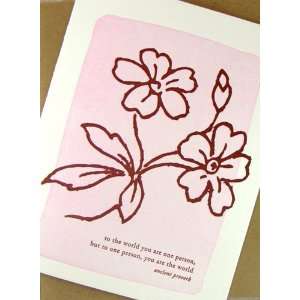  deluce design you are the world letterpress greeting card 