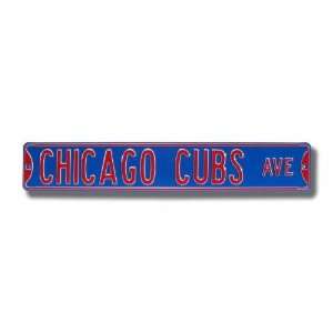  CHICAGO CUBS AVE Metal Street Sign