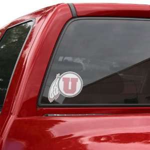  NCAA Utah Utes Large Perforated Window Decal Automotive