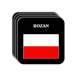  Poland   ROZAN Set of 4 Mini Mousepad Coasters 