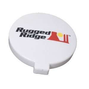   Rugged Ridge 15210.54 6 White Round Off Road Light Cover: Automotive
