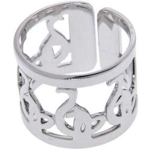  Adjustable Silver Toned BABY PHAT Ring: Jewelry