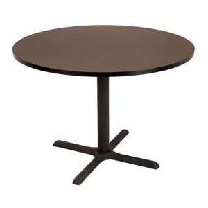  42 Round Conference Table   Mocha Walnut: Office Products