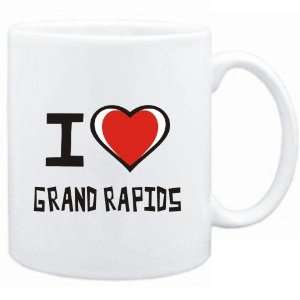  Mug White I love Grand Rapids  Usa Cities Sports 