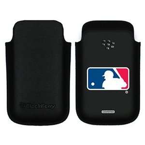  MLB Logo on BlackBerry Leather Pocket Case Electronics