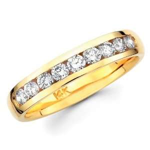   FIT Wedding Ring Band (0.51 CTW., G H Color, SI1 2 Clarity)   Size 8.5