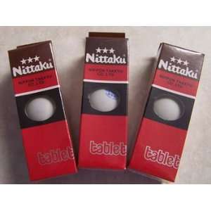  Nittaku 3 Star Table Tennis Balls: Sports & Outdoors