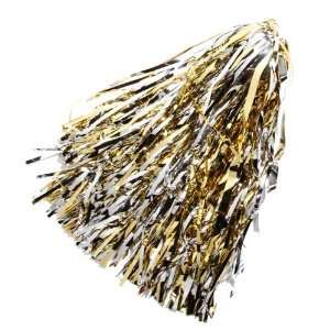  NCAA Silver Gold Metallic Rooter Pom